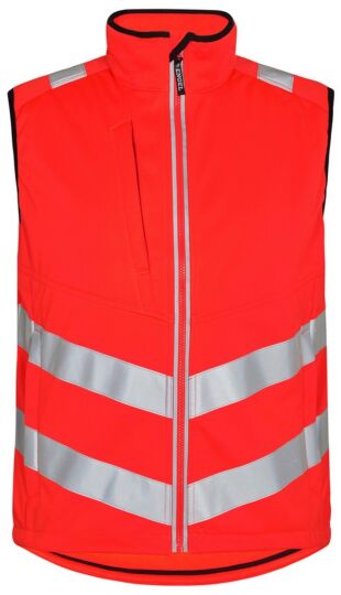 F. Engel 5156 Safety Softshell Vest Red