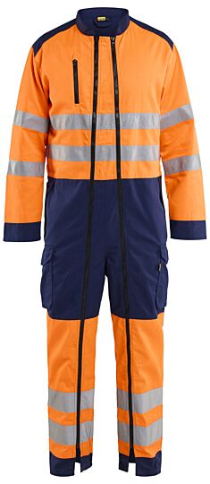 Blåkläder 6020-1812 High Vis overall High Vis Oranje/Marineblauw