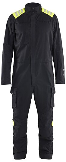 Blåkläder 6077-1512 Multinorm Overall inherent Zwart/High Vis Geel