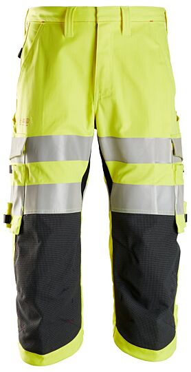 Snickers 6161 ProtecWork Pirate Werkbroek klasse 2 High-Vis Geel