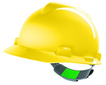 MSA V-Gard veiligheidshelm met Push-Key binnenwerk (GV121) geel