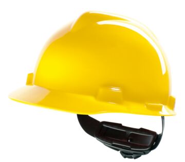 MSA V-Gard veiligheidshelm met Fas-Trac III binnenwerk (GV122) geel