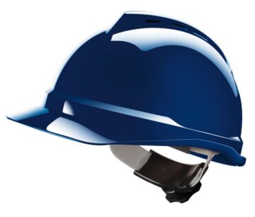 MSA V-Gard 500 geventileerde veiligheidshelm met Fas-Trac III binnenwerk (GV452) blauw