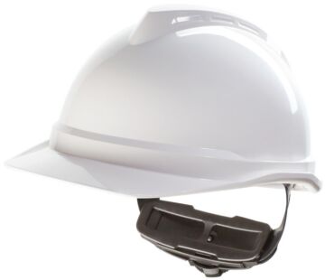 MSA V-Gard 500 ongeventileerde veiligheidshelm met Fas-Trac III binnenwerk (GV512) wit