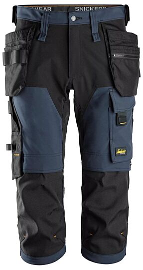 Snickers 6178 4-Weg Stretch Pirate Werkbroek met Holsterzakken Marineblauw/Zwart