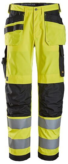 Snickers 6238 Werkbroek met Holsterzakken Klasse 2 High-Vis Geel/Zwart