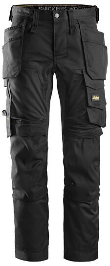 Snickers 6241 AllroundWork Stretch Werkbroek met Holsterzakken Zwart