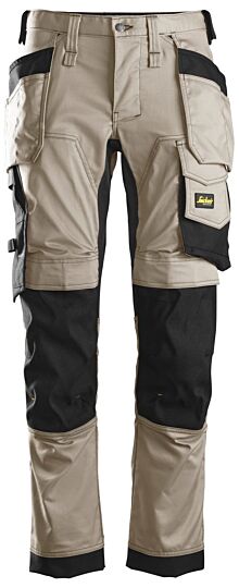 Snickers 6241 AllroundWork Stretch Werkbroek met Holsterzakken Khaki