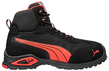 Puma Madrid Mid 632260 S1PL Zwart/Rood