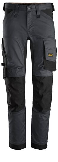 Snickers 6341 AllroundWork Stretch Werkbroek Staalgrijs/Zwart