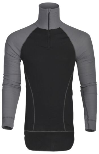 Projob 3103 Thermisch T-Shirt Lange Mouwen Met Korte Rits Heren Zwart