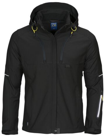 Projob 3412 Dames Softshell Jas Dames Zwart