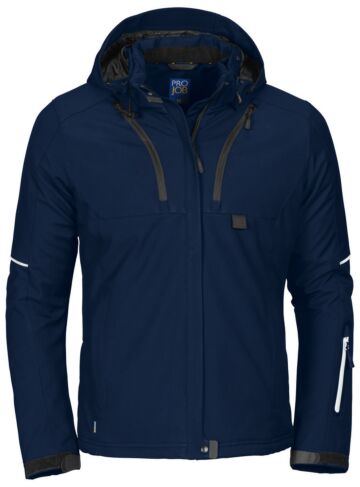 Projob 3413 Dames Gevoerde Softshell Jas Dames Marine
