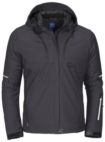 Projob 3413 Dames Gevoerde Softshell Jas Dames Grijs