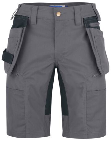 Projob 3521 Stretchshort Met Afneembare Spijkerzakken Heren Grijs
