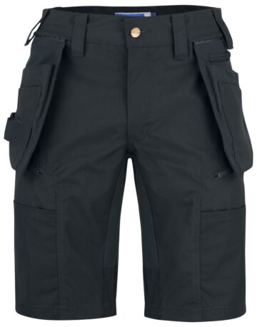 Projob 3521 Stretchshort Met Afneembare Spijkerzakken Heren Zwart