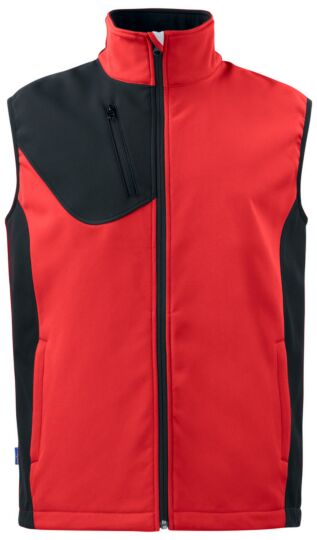 Projob 3702 Softshell Bodywarmer Heren Rood