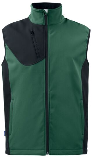 Projob 3702 Softshell Bodywarmer Heren Woudgroen