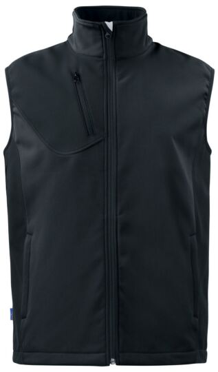Projob 3702 Softshell Bodywarmer Heren Zwart