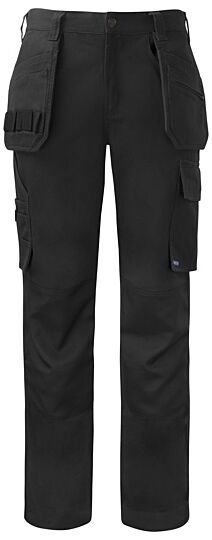 Projob 5530 Broek Met Kniezakken En Spijkerzakken Katoen Heren Zwart