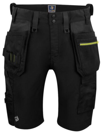 Projob 5558 Stretchshort Met Spijkerzakken Heren Zwart