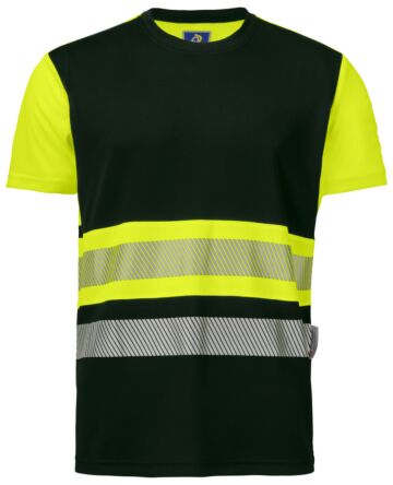Projob 6020 Signalisatiet-Shirt En Iso 20471 Klasse 1 Heren Geel/Zwart