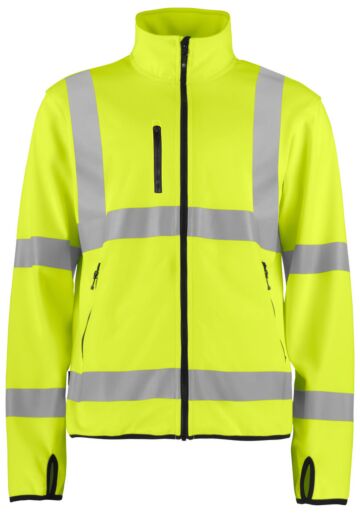 Projob 6105 Signalisatie Lichte Softshell En Iso 20471 Klasse 3 Heren Geel/Zwart