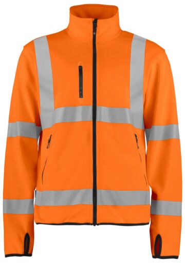 Projob 6105 Signalisatie Lichte Softshell En Iso 20471 Klasse 3 Heren Oranje/Zwart