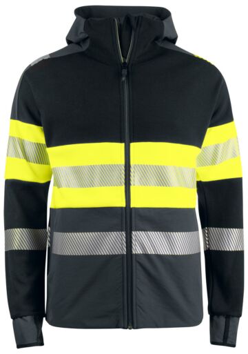 Projob 6122 Signalisatiehoodie En Iso 20471 Klasse 1 Heren Geel/Zwart