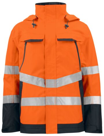 Projob 6440 Signalisatieregenjas En Iso 20471 Klasse 3 Heren Oranje/Zwart