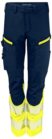 Projob 6538 Dames Signalisatie Stretchbroek En Iso 20471 Klasse 1 Dames Geel/Marine