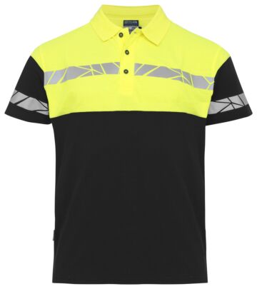 Projob 7003 Polo Heren Zwart/Geel