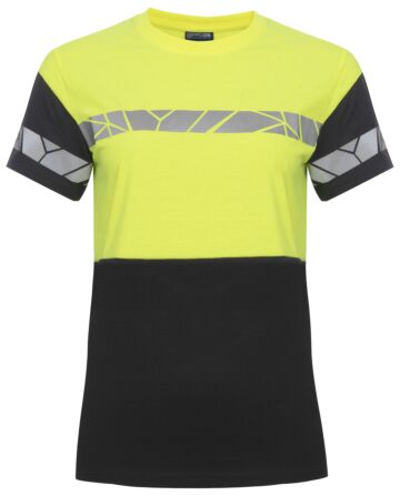 Projob 7005 T-Shirt Dames Zwart/Geel