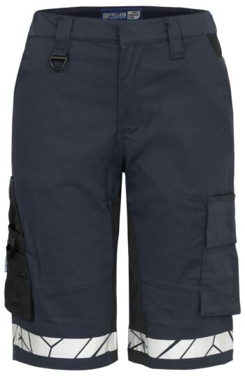 Projob 7514 Stretchshort Dames Zwart/Zwart