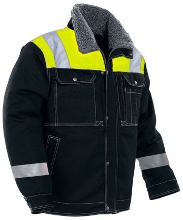 Jobman 1179 Winter Jacket Zwart/Geel