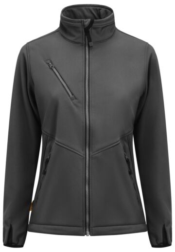 Jobman 1203 Dames Softshell Jacket Donkergrijs/Donkergrijs