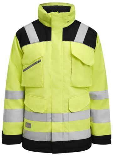 Jobman 1236 Hi-Vis Winter Parka Star Geel/Zwart