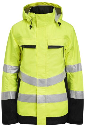 Jobman 1283 Hi-Vis Shell Jacket Geel/Zwart