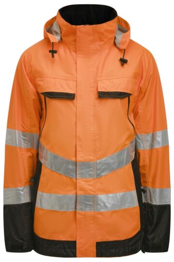 Jobman 1283 Hi-Vis Shell Jacket Oranje/Zwart