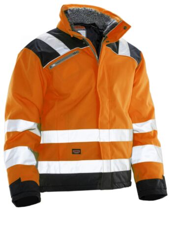Jobman 1346 Hi-Vis Winter Jacket Star Oranje/Zwart