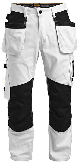 Jobman 2129 Painters' Trousers Hp Wit/Zwart