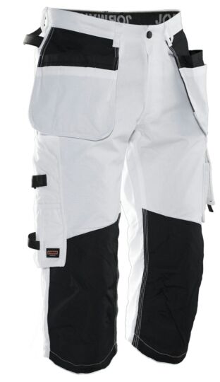 Jobman 2133 Painters' Long Shorts Wit/Zwart