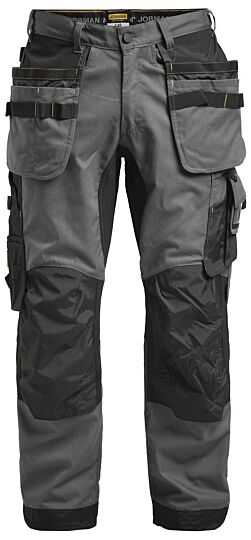 Jobman 2164 Stretch Trousers Hp Donker grijs/Zwart
