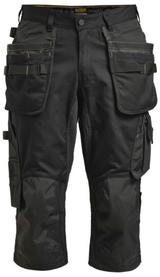 Jobman 2167 Long Shorts Stretch Zwart/Zwart