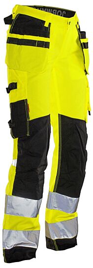 Jobman 2272 Hi-Vis Women’S Trousers Star Hp Geel/Zwart