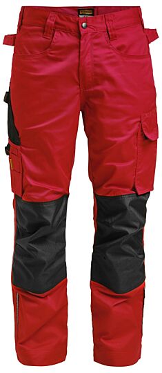 Jobman 2321 Service Trousers Rood/Zwart
