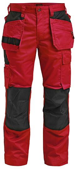 Jobman 2322 Trousers Hp Rood/Zwart