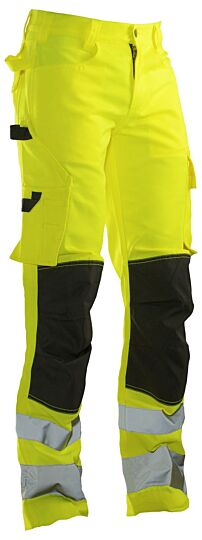 Jobman 2378 Hi-Vis Service Trousers Geel/Zwart