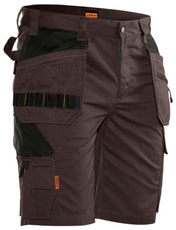 Jobman 2722 Korte werkbroek Shorts Hp Bruin/Zwart