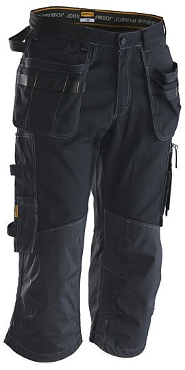 Jobman 2734 Long Shorts Cotton Zwart/Zwart